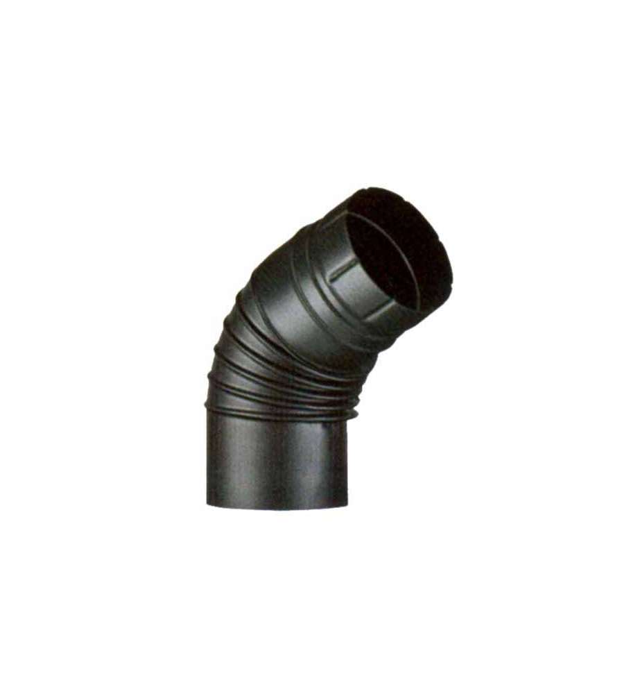 Gomito Smaltato Aperto 65 15 cm Nero Op Aeternum Ala