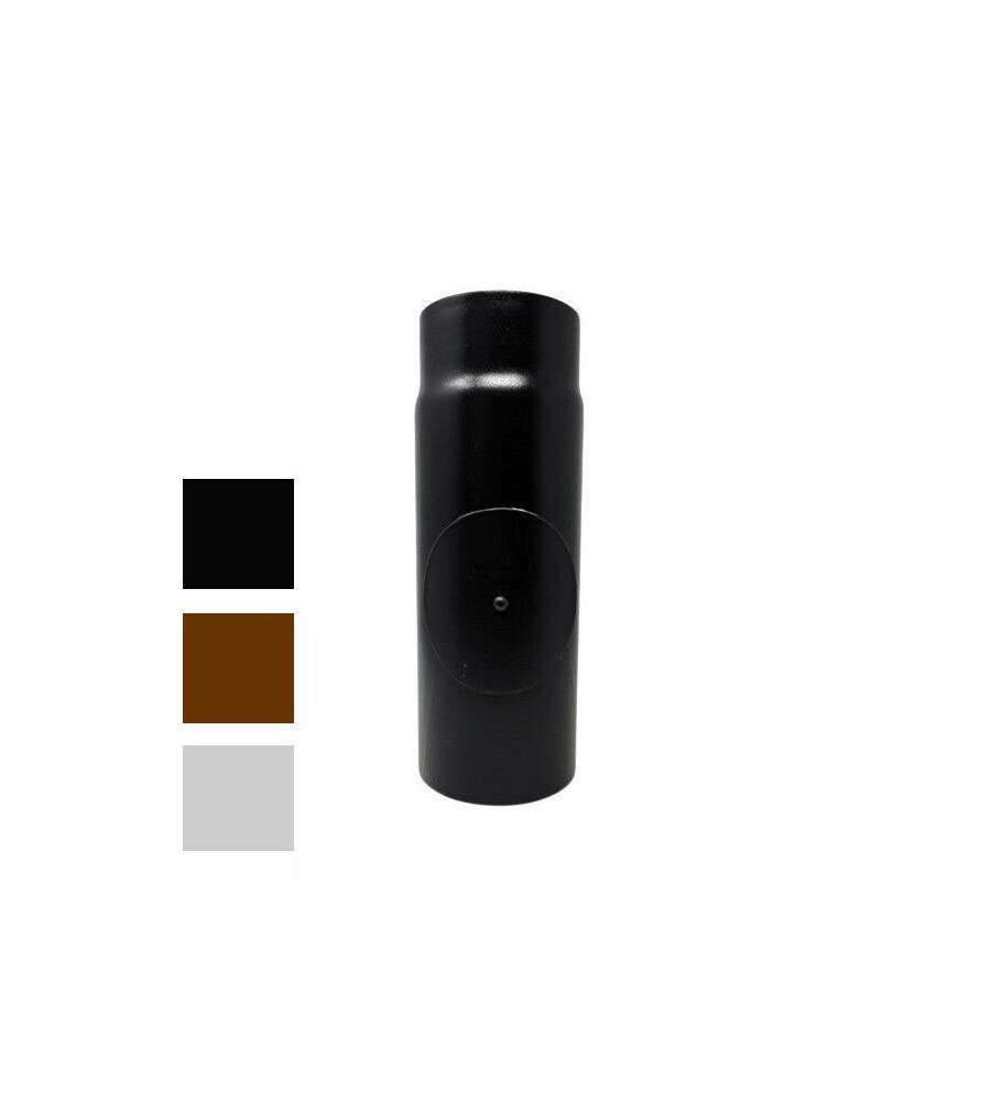 Tubo Smaltato 12X 25 Nero Opaco Ispezionabile Ala