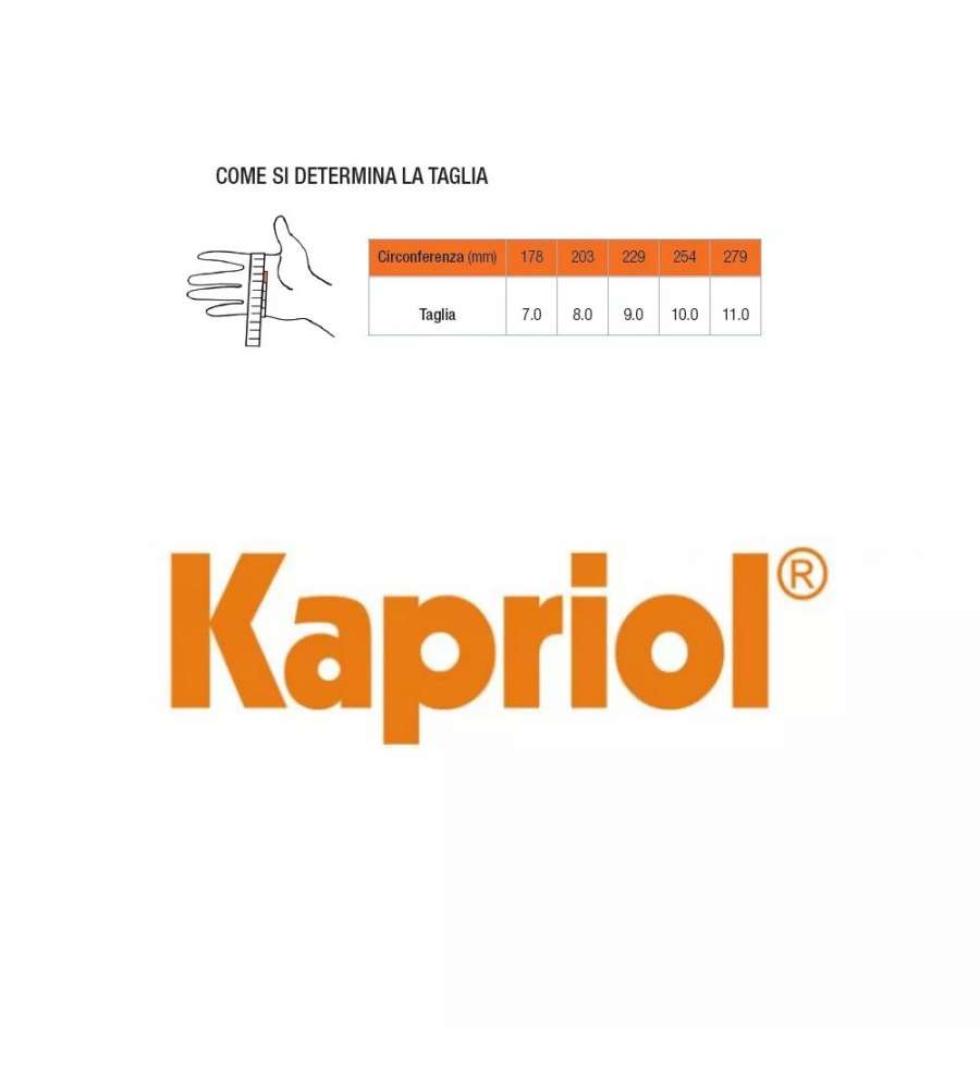 Kapriol Guanti da Lavoro Basic Touch Taglia 11 Nitrile Poliestere
