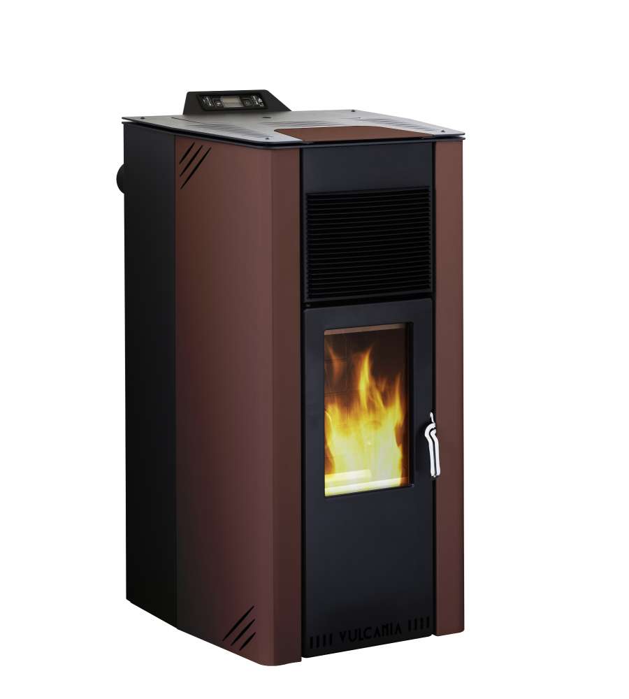 Stufa a pellet Power 13,2 kW Rossa