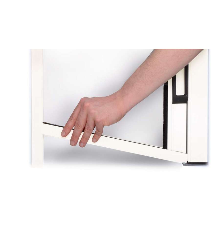 IRS Zanzariera Orizzontale a Molla Bianca 160x250 cm - Facile Installazione