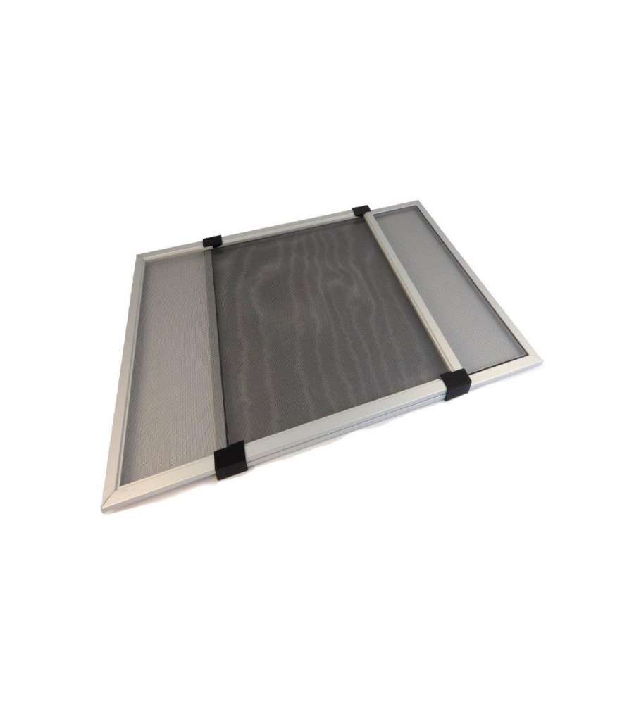 Zanzariera Estensibile - Grigio - 90 x 70 cm