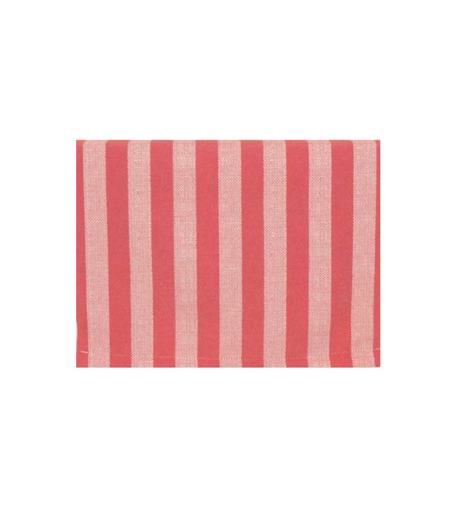 Cuscino per lettino a righe rosso