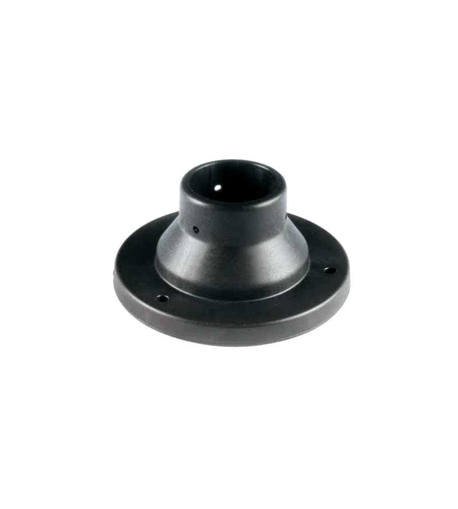 Sovil Base per Palo Illuminazione Esterno - Nero - 6cm