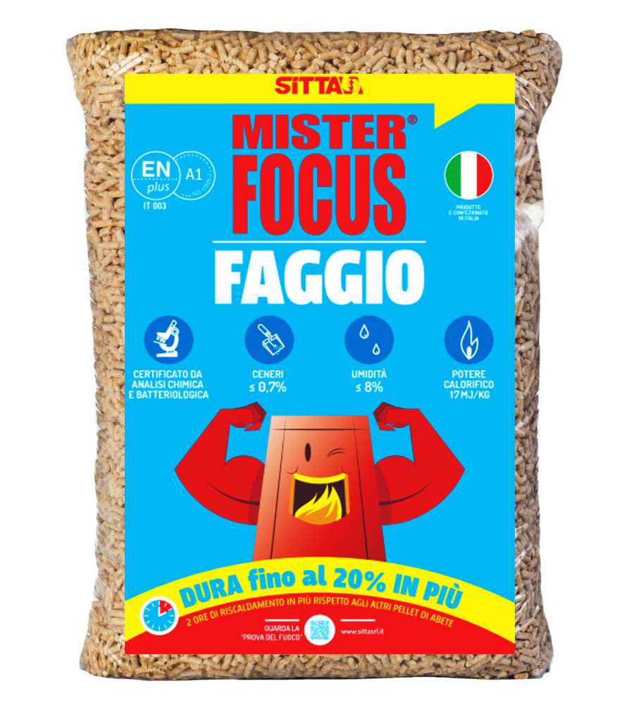 MISTER FOCUS FAGGIO PEDANA CON 90 SACCHI DA 15 KG CONSEGNA IN SARDEGNA