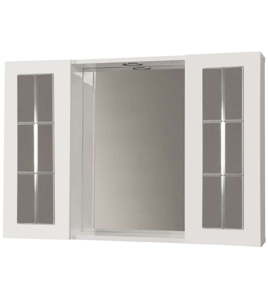 Savini Specchiera Inglesina - Bianco Laccato - 91x16x63.5 cm