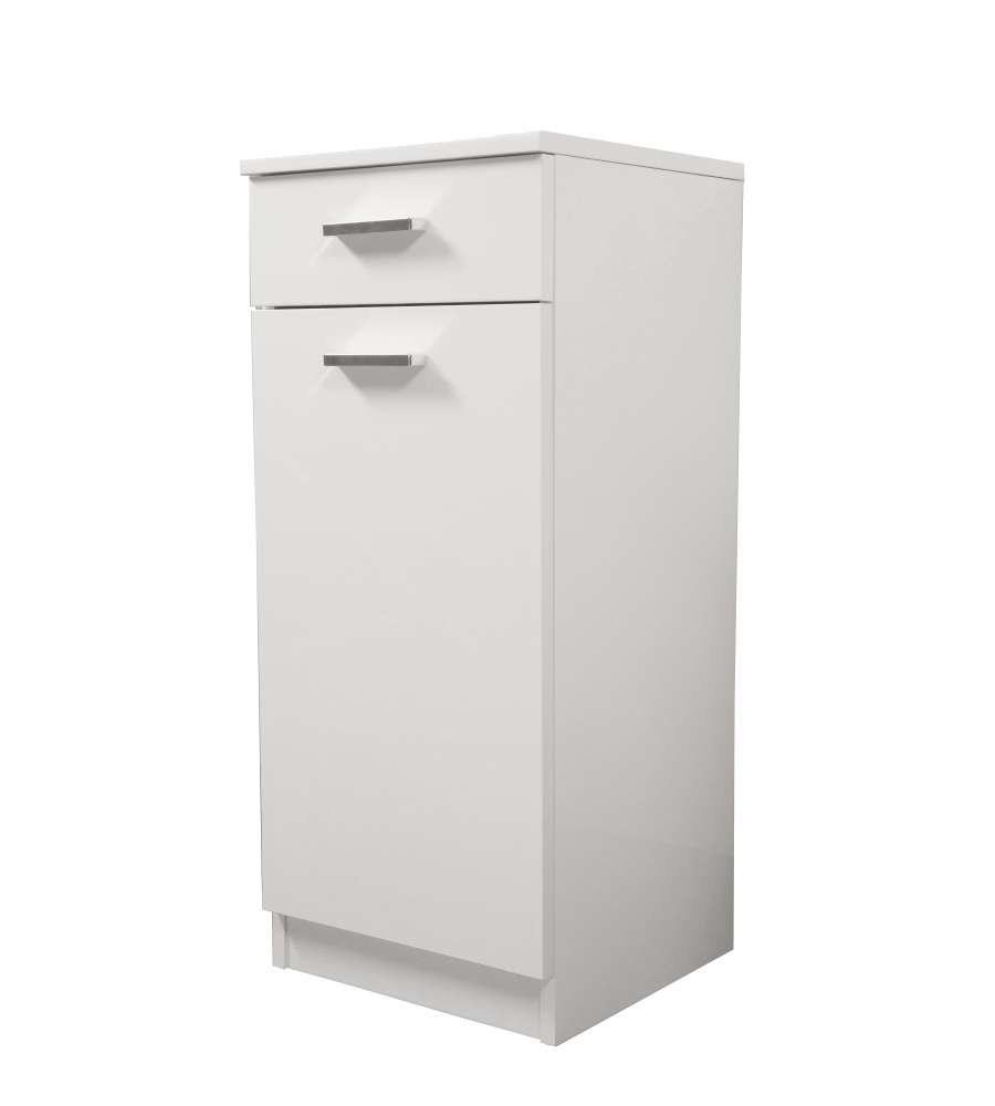 Savini Mobile Bagno - Bianco Laccato Lucido - 34x34x80 cm