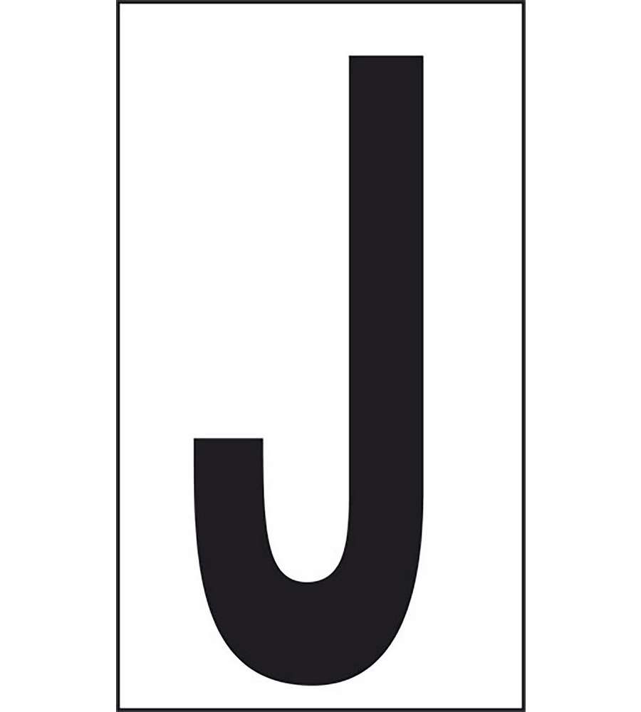 Adesivo lettera J abitazioni uffici luoghi pubblici 10CMx5,6CM