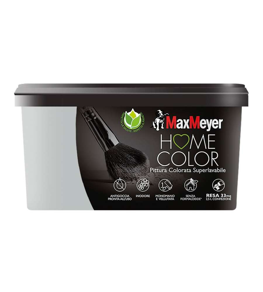 Max Meyer Idropittura Superlavabile Home Color - Silver 2.5 L