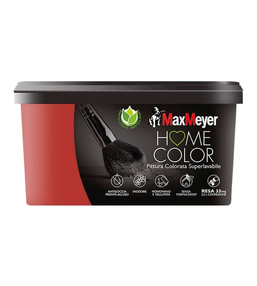 Max Meyer Idropittura Scarlet 2.5 L - Superlavabile per Interni
