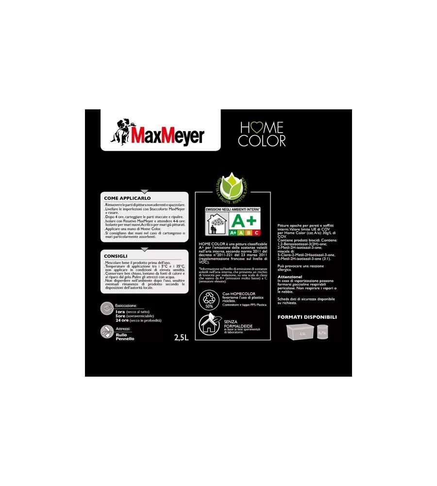 Max Meyer Idropittura Superlavabile Artico 2.5 L - Finitura Vellutata