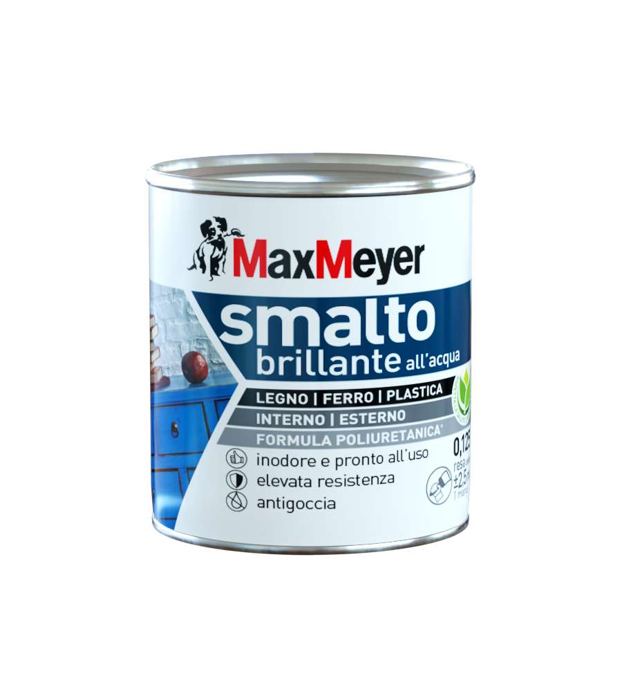 MaxMeyer Smalto Brillante Bianco Poliuretanico - 0,125 l