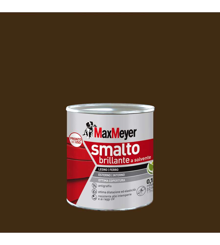 MaxMeyer Smalto a Solvente Brillante Testa di Moro R8017 0,125 l