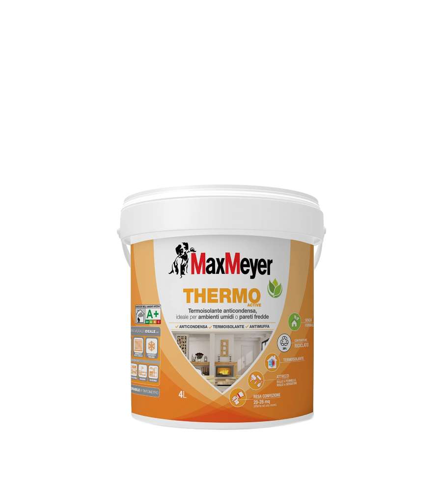 Max Meyer Pittura Thermo Active A+ Termica 4L Termoisolante Anticondensa Antimuffa
