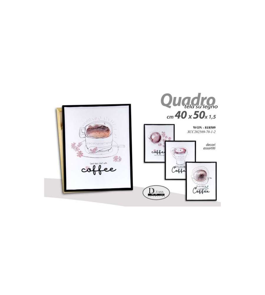 Quadro tela su legno Assortiti