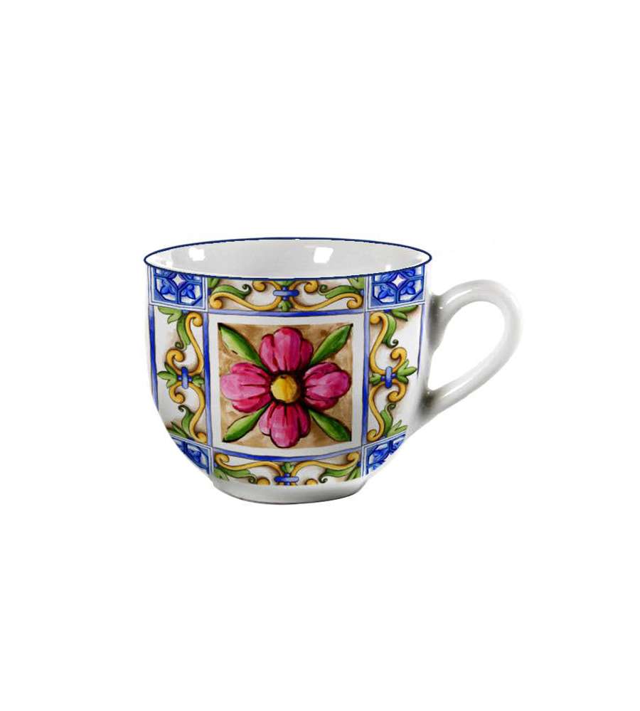 Tazza Caffe Porcellana Mediterr. Pz 6 Passionecasa