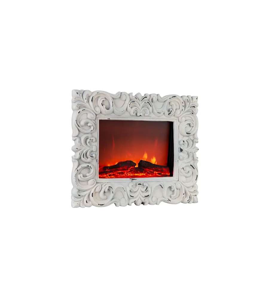 GMR Camino Elettrico CHIC - Bianco Shabby - 66x18.5x52 cm