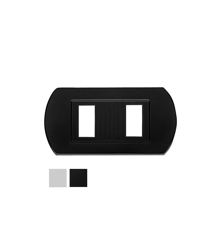 Coprinterruttore Minny Nylon 2 Posti Nero
