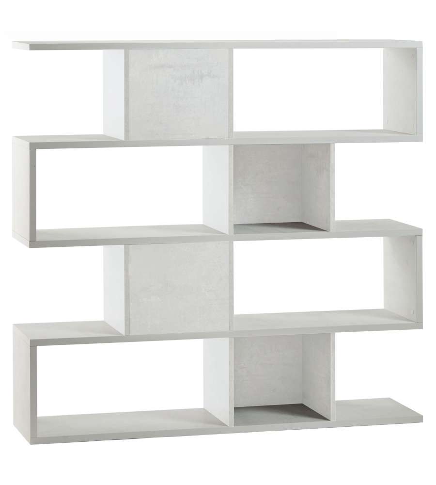 Libreria Modulare H150 L150 Kit Ossido Bianco Ossido Bianco 144X150X38 Cm
