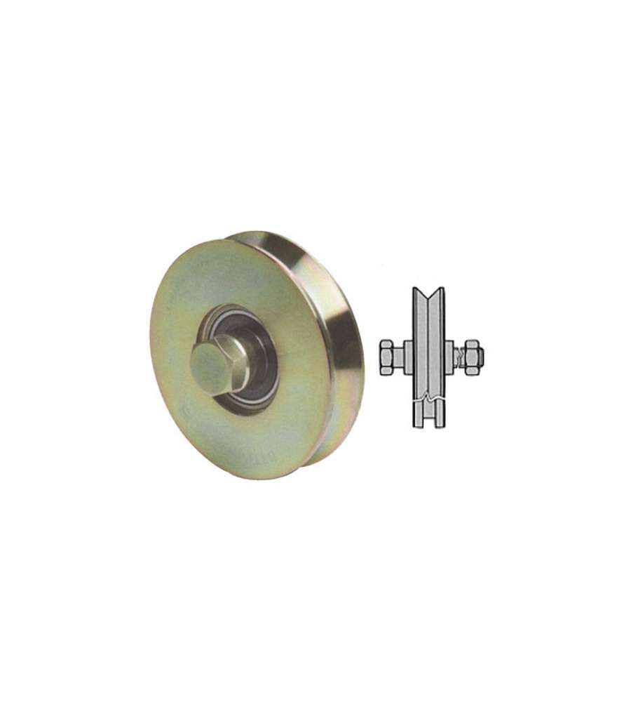 Ruota Cancelli Gola V 140 mm                  305 Fc