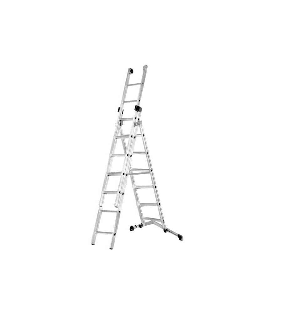 Scala in Alluminio Prima R3 8+ 9+ 9 gradini 294/470/625 cm Facal