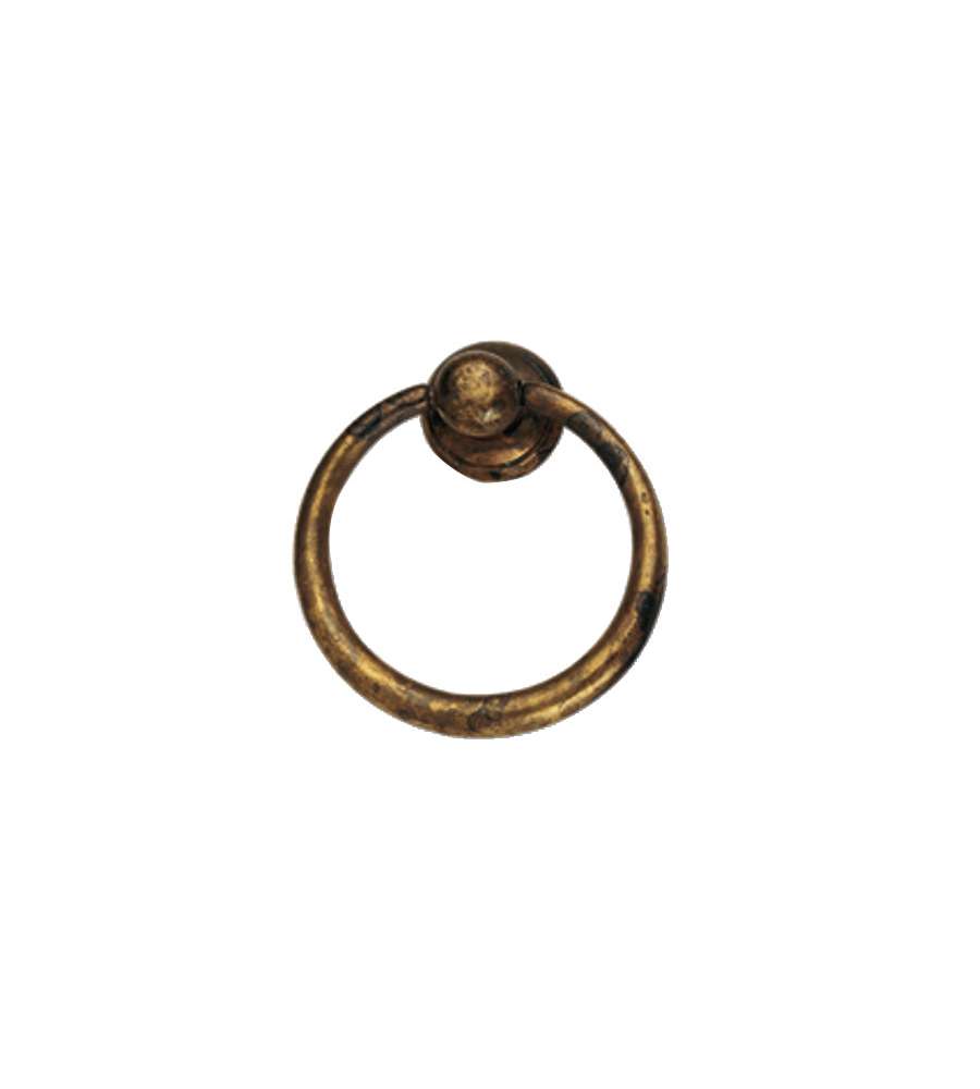 Maniglia Ciondolo Ottone Antico 23X28      2622 Ms