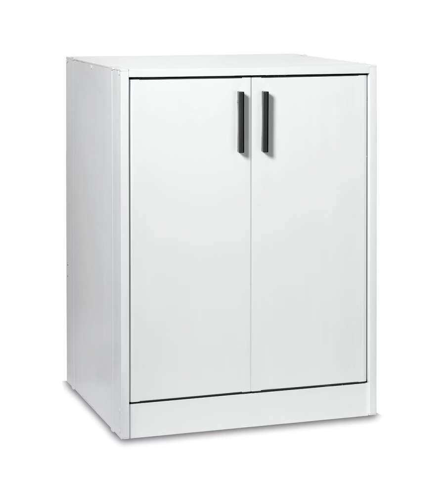 Mobile Coprilavatrice Bianco in PVC - 66,5 x 59,5 x 91 h cm - Struttura Resistente per Interni ed Esterni