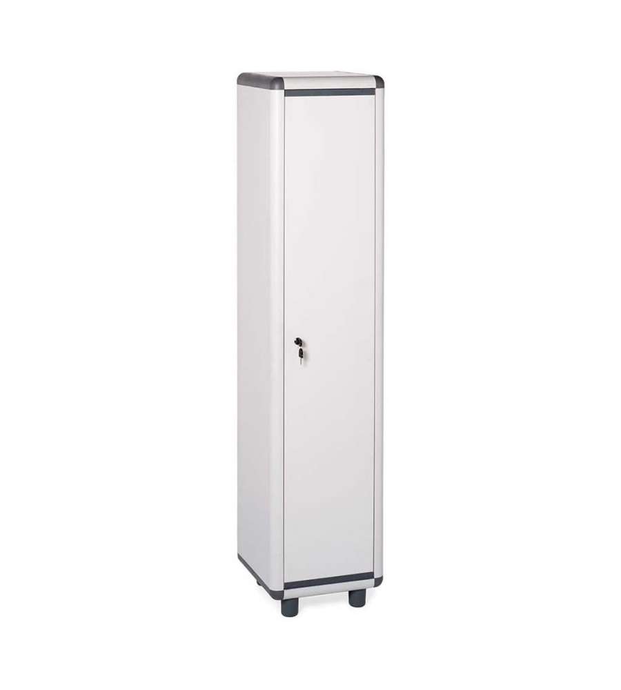 Armadio Spogliatoio Grigio - Anta Singola - Resina - L 39 x P 39 x H 170 cm