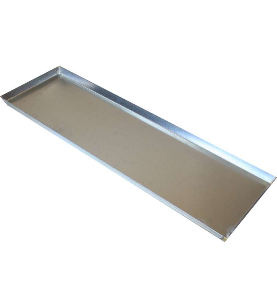 Teglia  zincata Sottogirarrosto Raccogligrasso - 66x20 cm