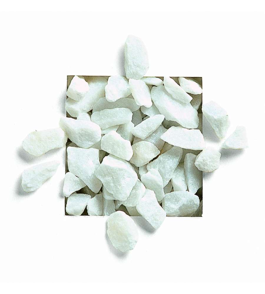 Granulato di Marmo Bianco Carrara 20 kg per Giardino e Decorazioni