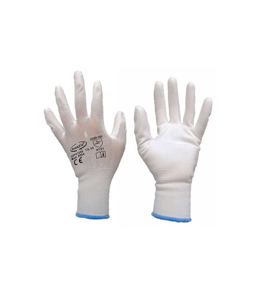 Guanti Poliuretano Bianchi  7       Protexio 01259