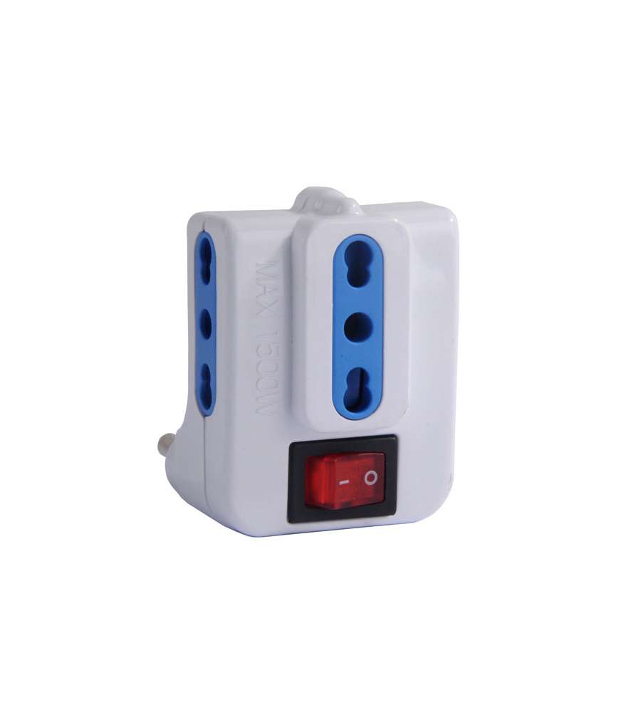 Adattatore Triplo Int Bianco         Syntesy 08830