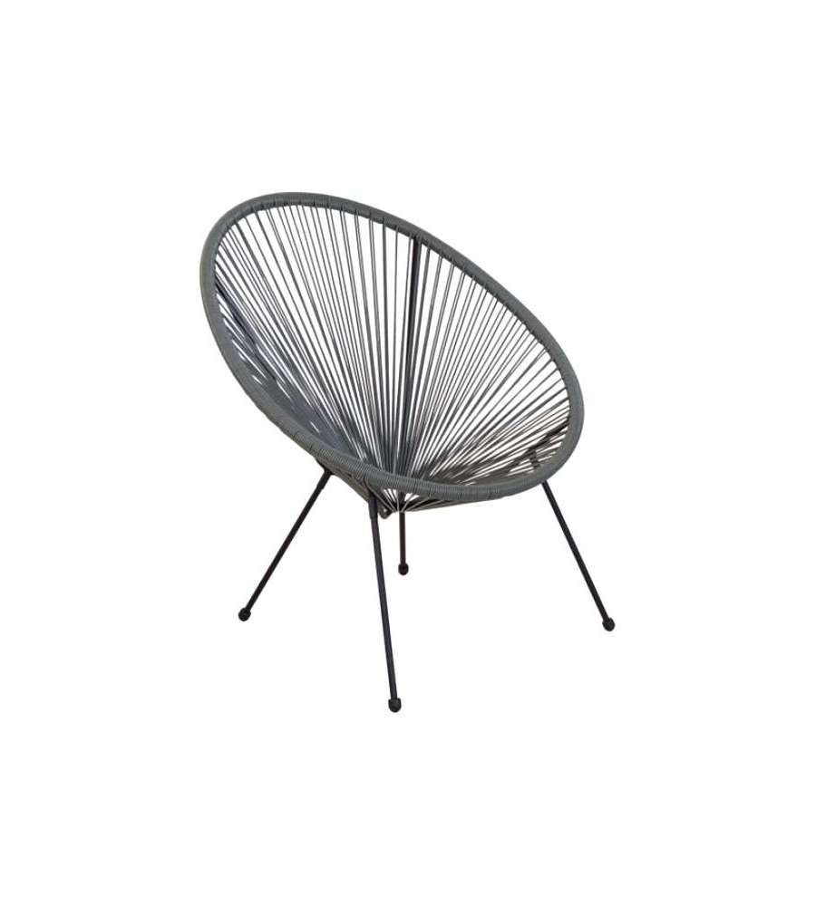 Sedia Acciaio Relax Corde Vette 11284