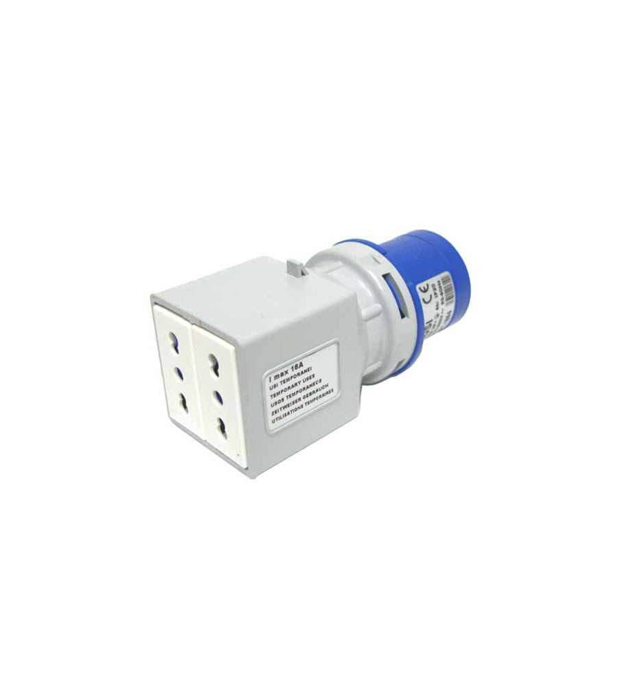 Adattatore Spina Cee 2P+T 2 Prese 2P+T                Rosi