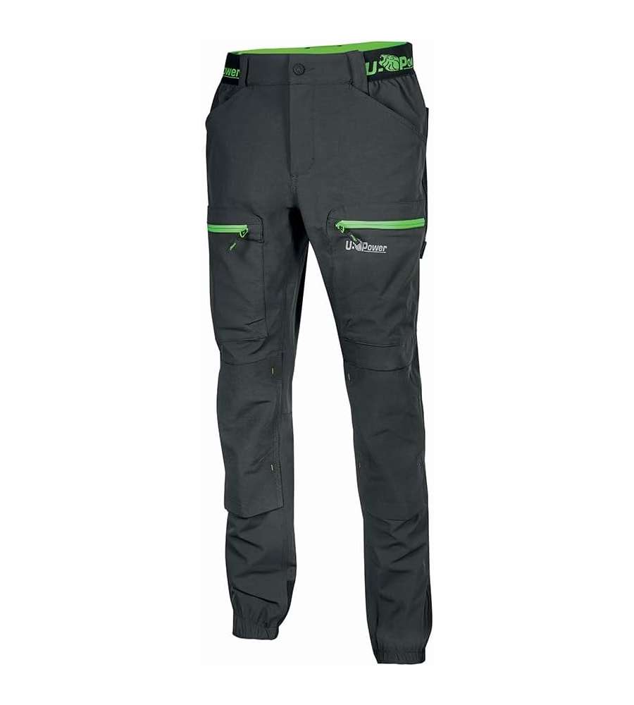Pantalone Asphalt Grigio/Verde taglia M Horizon U-Power