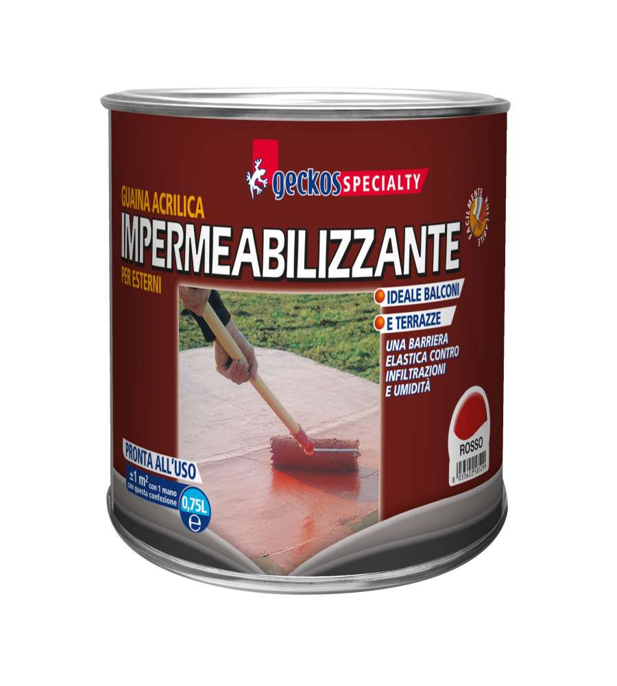 Guaina acrilica 750 ml rosso