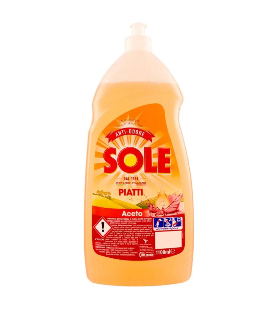 Detersivo Piatti a Mano con Aceto 1,1lt