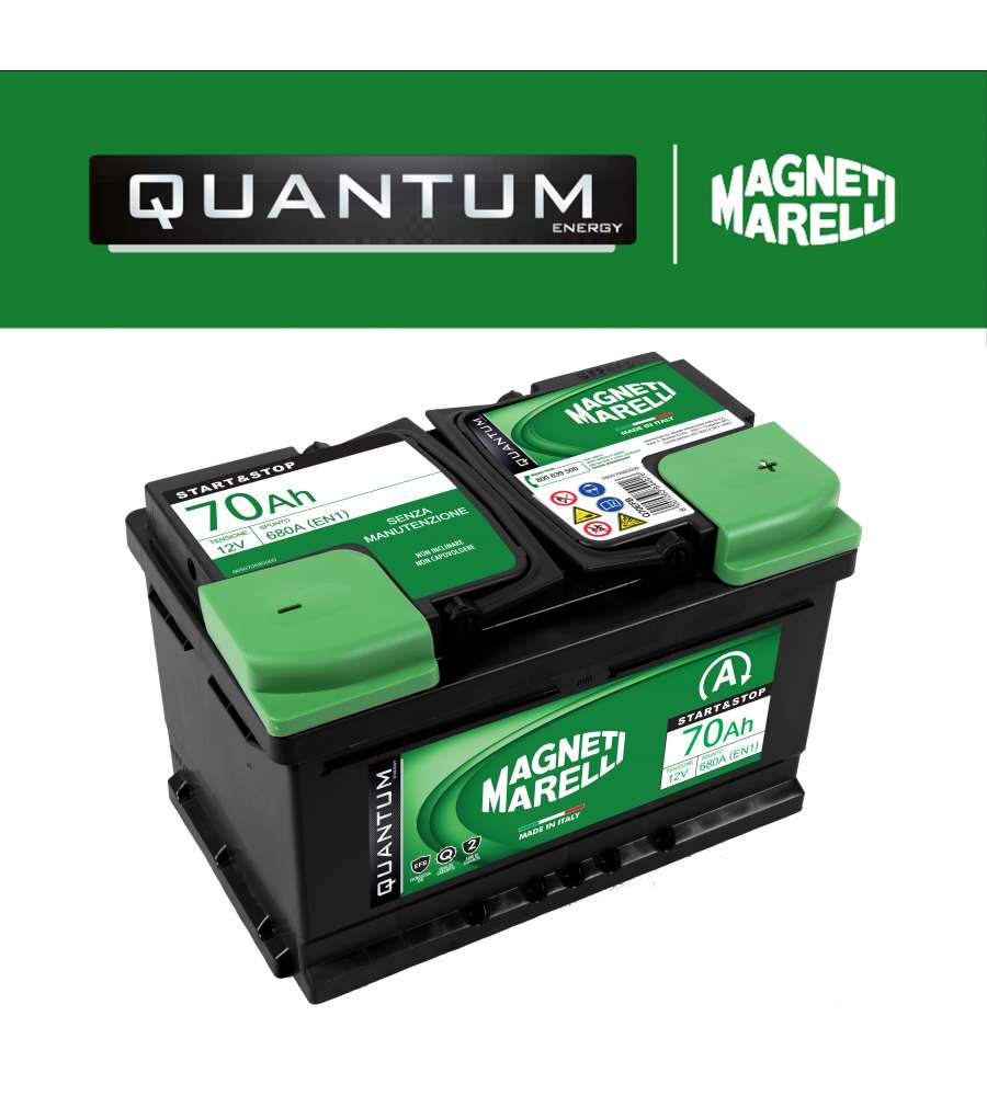 Magneti Marelli Batteria Auto - 70 Ah - Pronta all'Uso