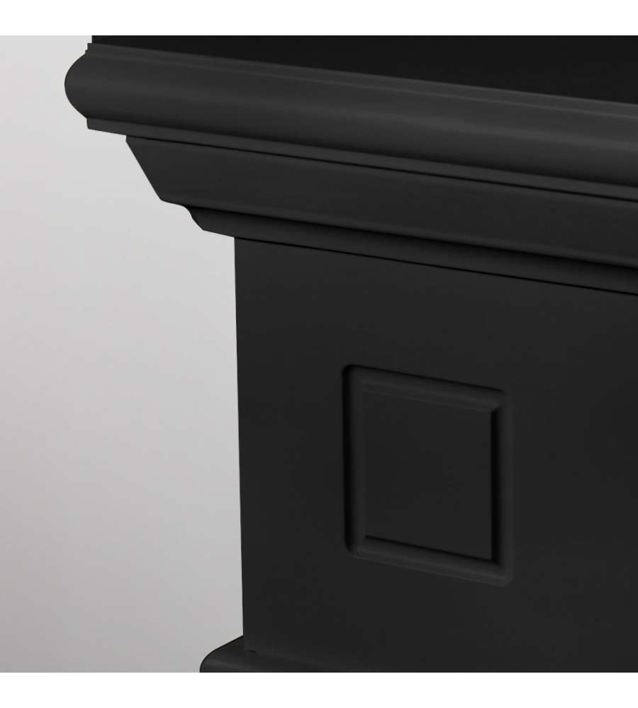 Camino a bioetanolo biocamino da terra Cambridge in legno Nero 110x36x100h