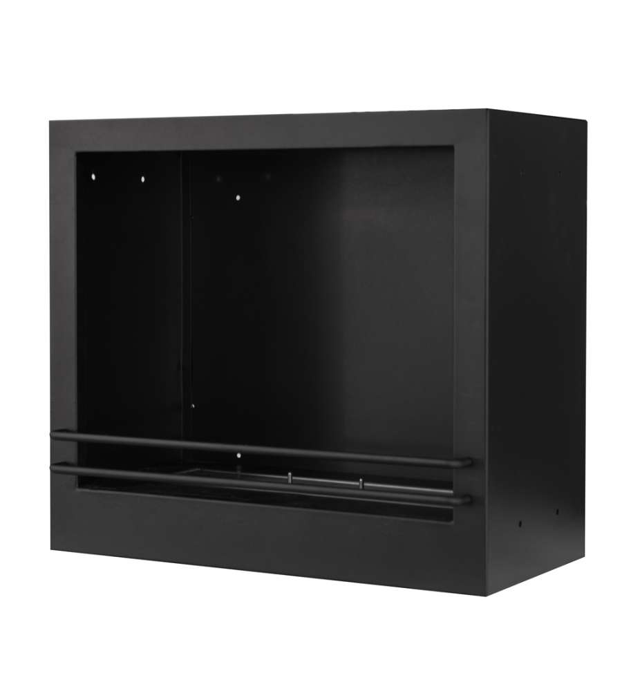 Camino a bioetanolo biocamino da terra Cambridge in legno Nero 110x36x100h