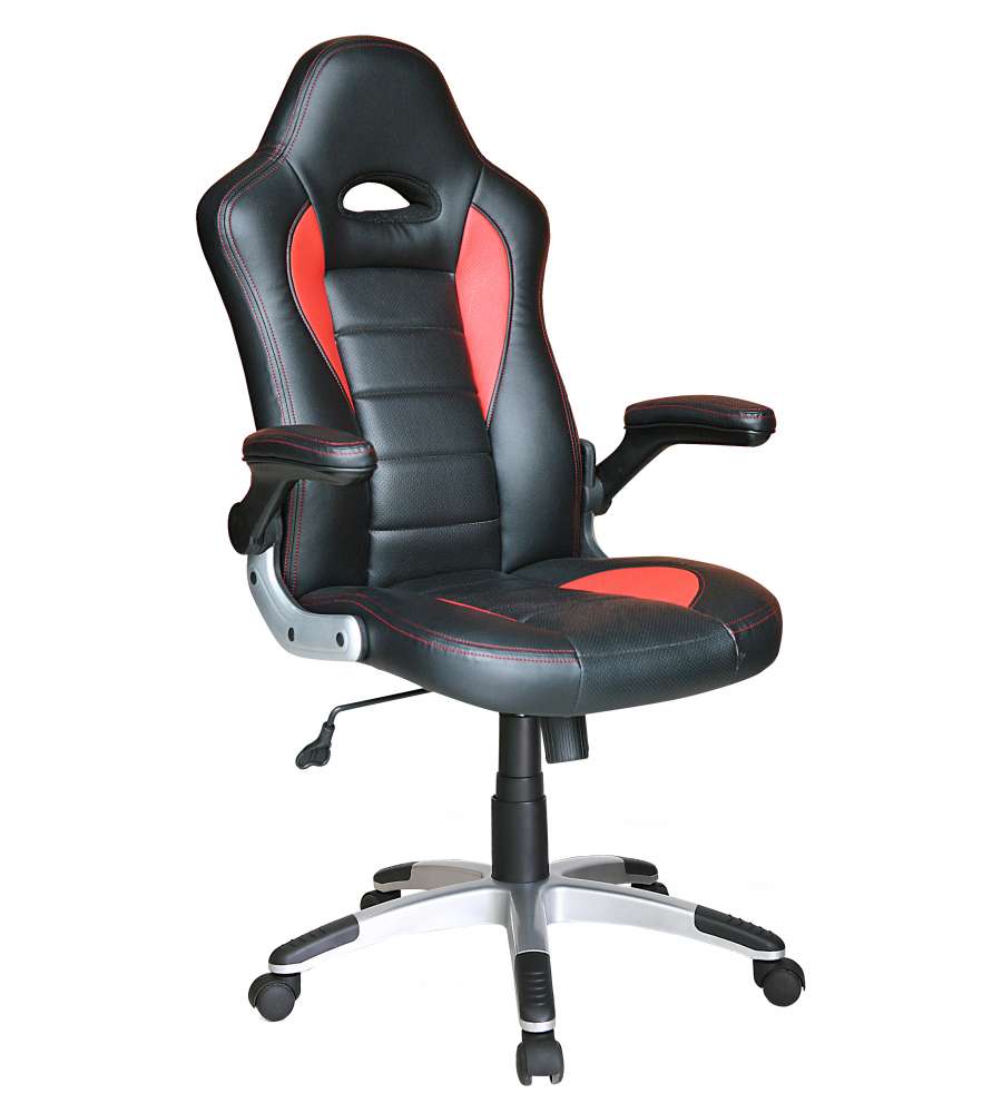 Poltrona Direzionale Gamer - Rosso e Nero - Comoda e Resistente