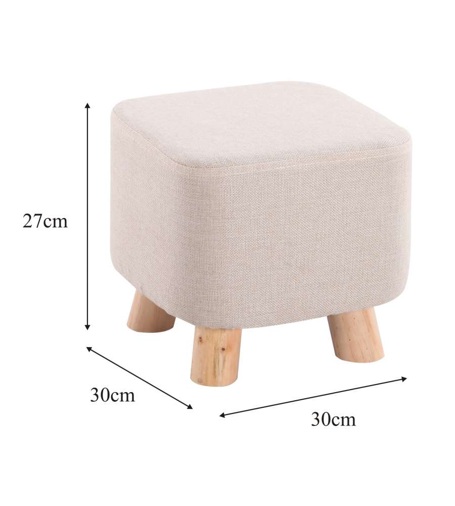 Pouf sgabello Crema