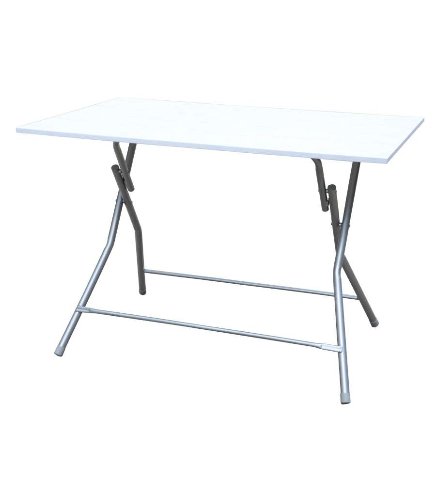Tavolo pieghevole 70 x 100 cm bianco