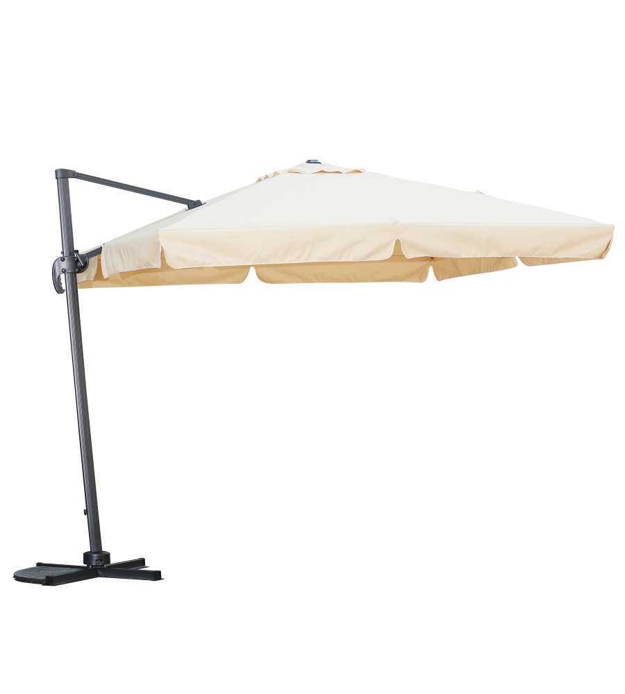 Domo Mea Ombrellone Braccio Laterale - Antracite Ecr - 3 x 3 m