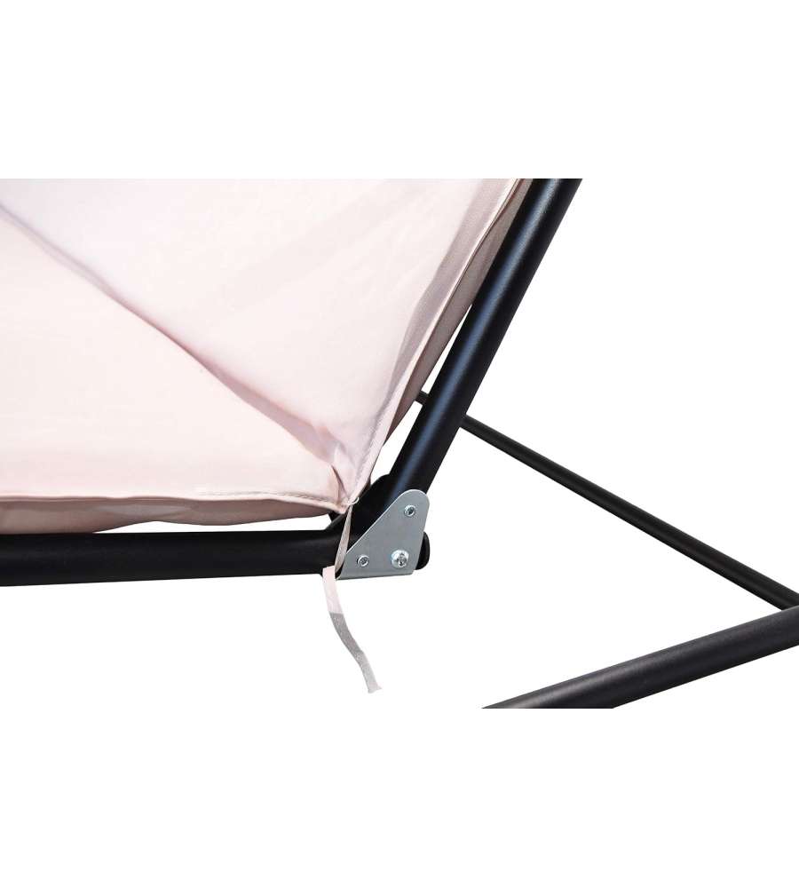 Dondolo da Giardino 3 Posti - Tessuto Beige - 170x110x152 cm