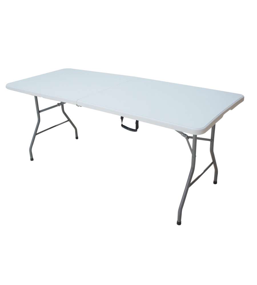 Tavolo Catering Pieghevole Bianco - 182 x 74 x 74 cm