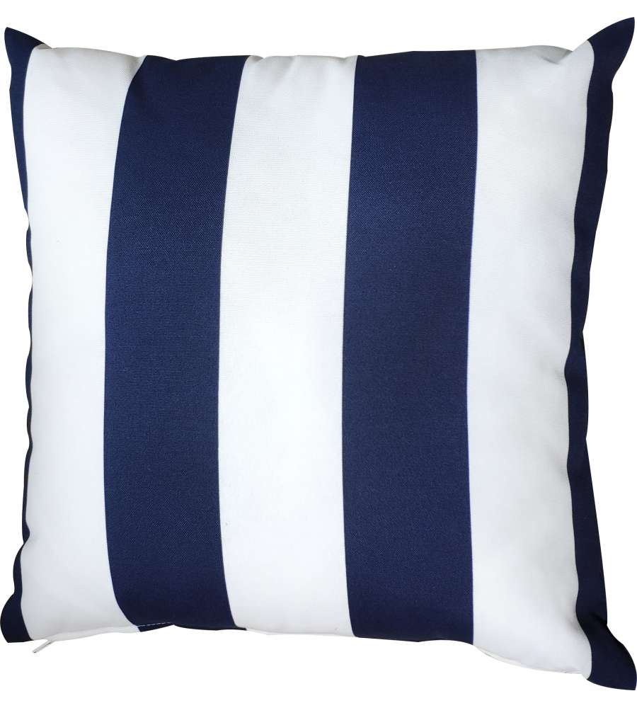 Cuscino da Esterno a Righe - Blue Navy - 43 x 43 cm