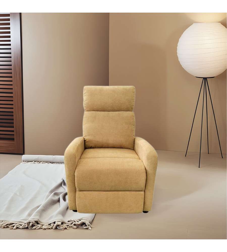 Domo Mea Poltrona Reclinabile Vibromassaggiante Crema - Comfort e Stile