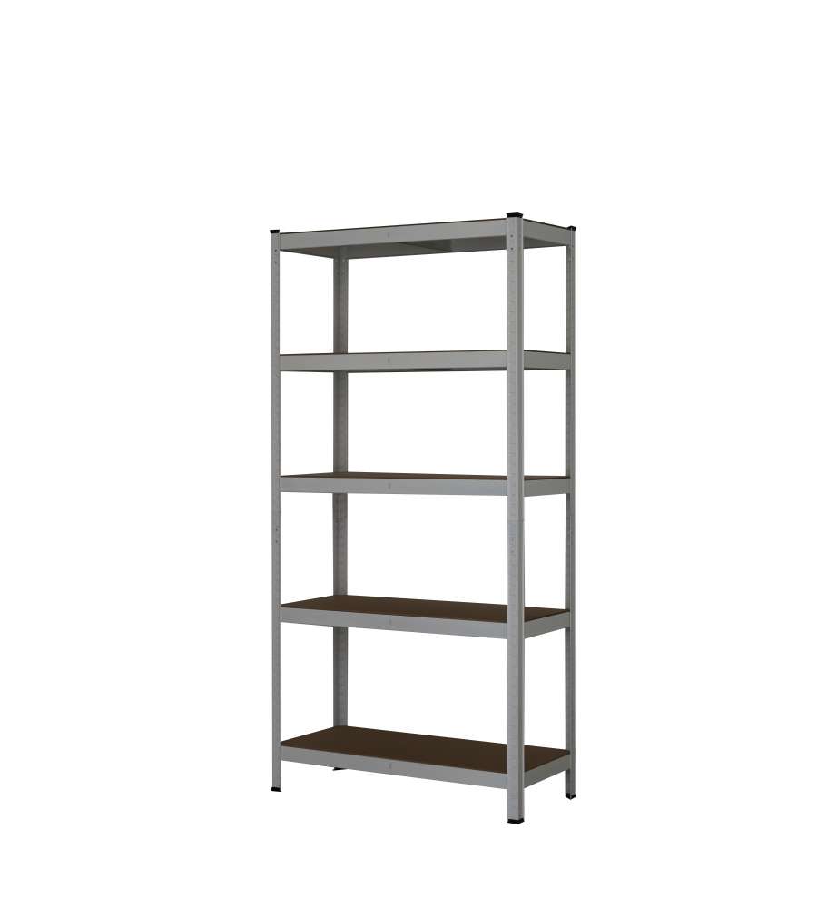 Scaffale Multi-Ripiano in Metallo Bianco - 90x40x180 cm