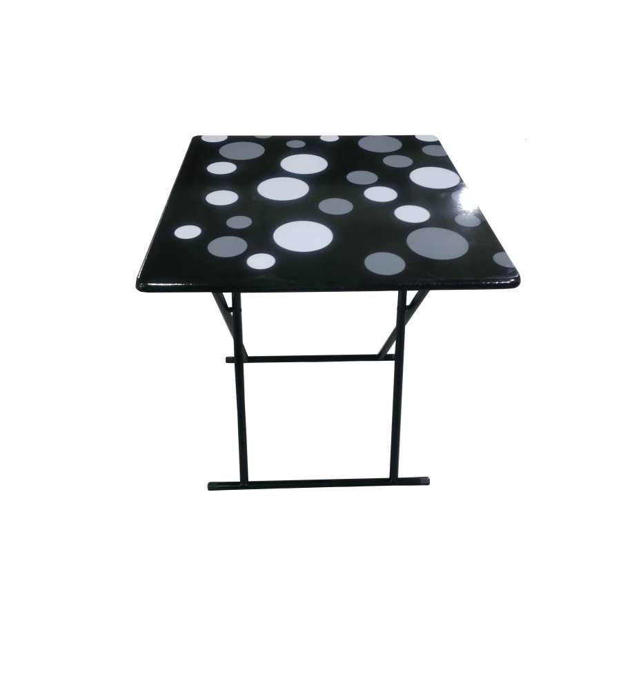 Domo Mea Tavolino Pieghevole a Pois 60x60 cm - Design Moderno e Pratico